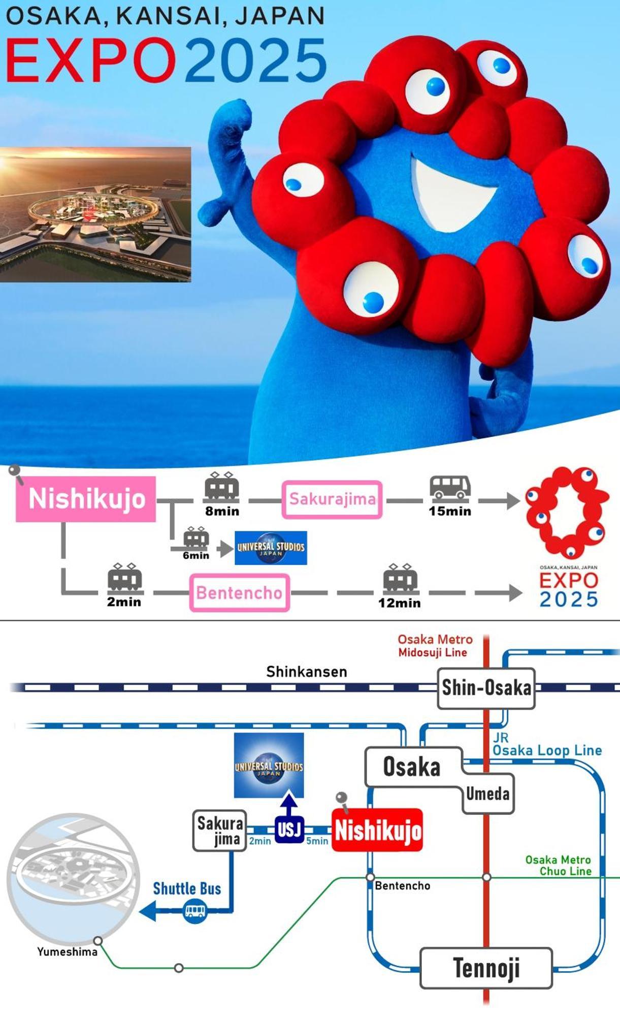 Usj 2 Stops, Umeda&Dotonbori 8Mins, Kix Direct Access Sv2 Οσάκα Εξωτερικό φωτογραφία